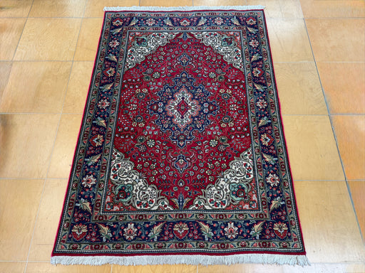Authentic Hand-Knotted Tabriz Persian Rug Size: 206cm x 148 cm - Rugs Direct