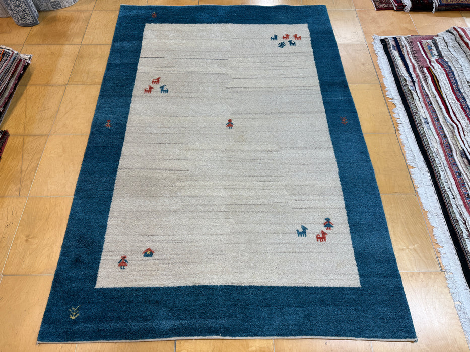 Persian Handknotted Gabbeh Rug Size: 197 x 290 cm