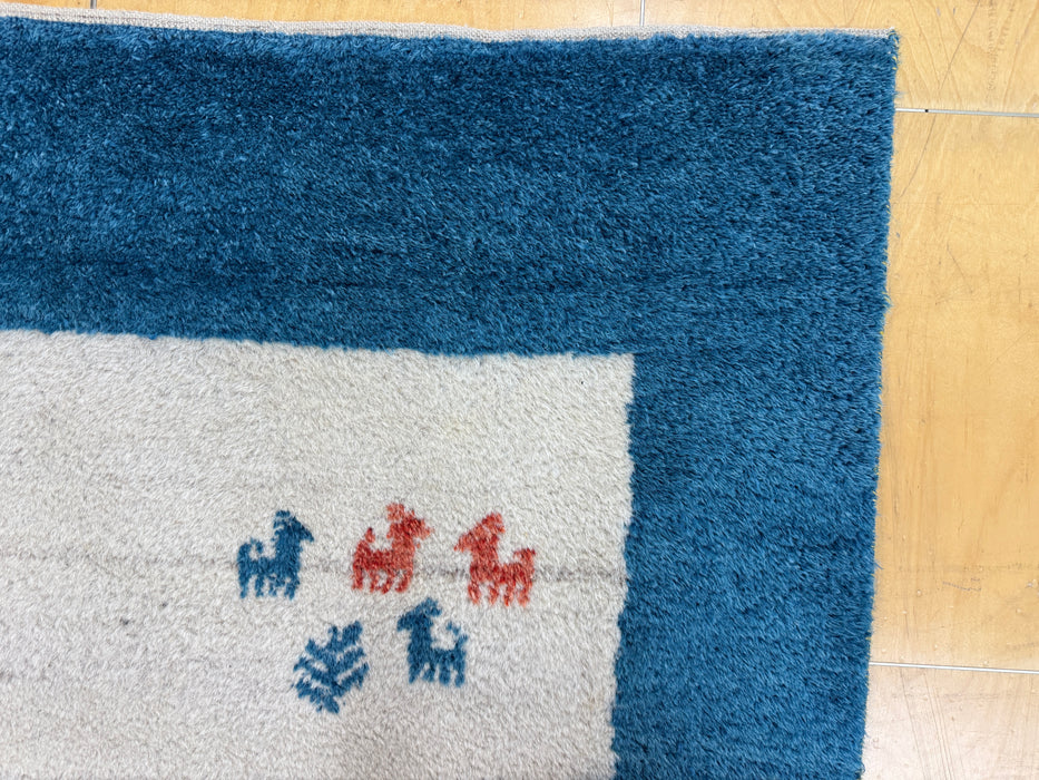 Persian Handknotted Gabbeh Rug Size: 197 x 290 cm