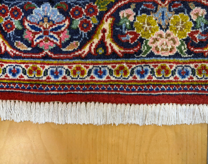Hand-Knotted Authentic Persian Kashan Rug Size: 226cm x 137cm - Rugs Direct