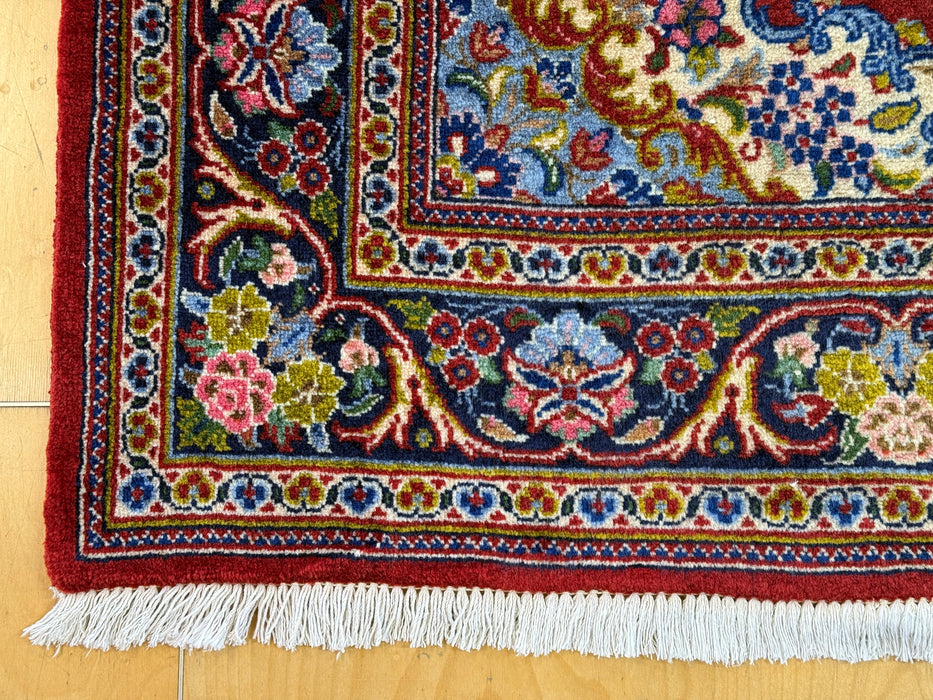 Hand-Knotted Authentic Persian Kashan Rug Size: 226cm x 137cm - Rugs Direct