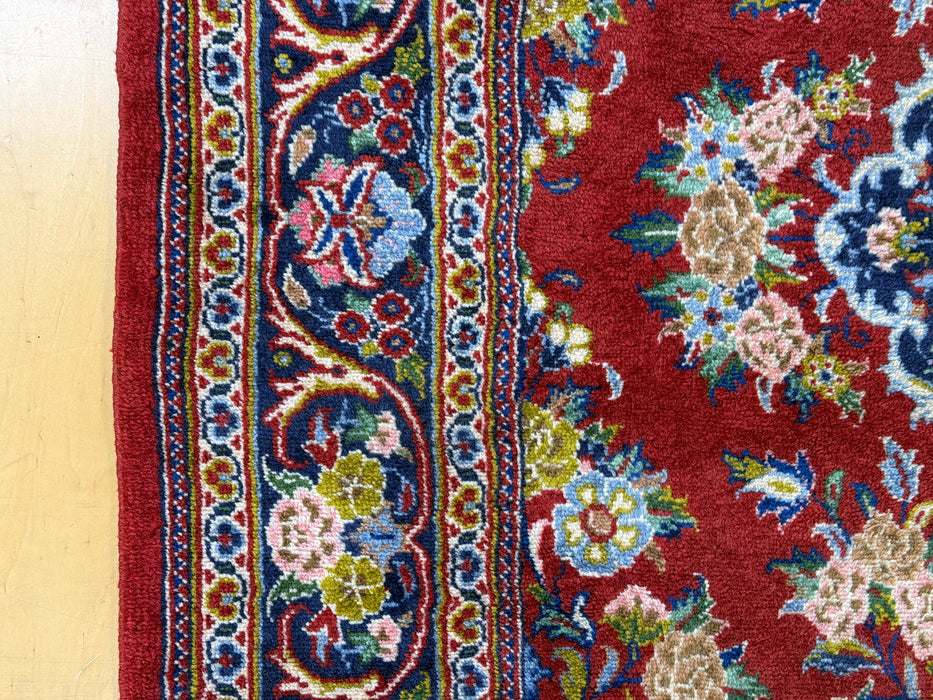 Hand-Knotted Authentic Persian Kashan Rug Size: 226cm x 137cm - Rugs Direct