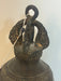 Antique Thai Bronze Temple Bell – Twin Elephant Relief Design- Rugs Direct 