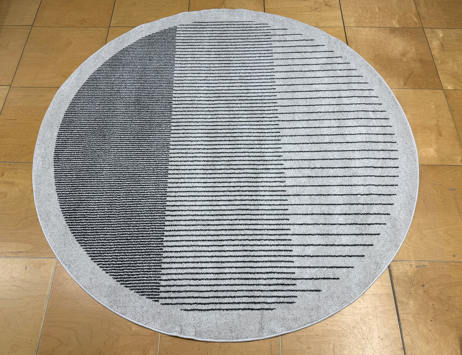 Abstract Design Madison Round Rug (34212-6131) Size: 200 x 200cm - Rugs Direct