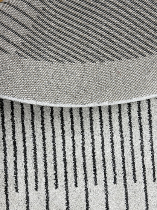 Abstract Design Madison Round Rug (34212-6131) Size: 200 x 200cm - Rugs Direct