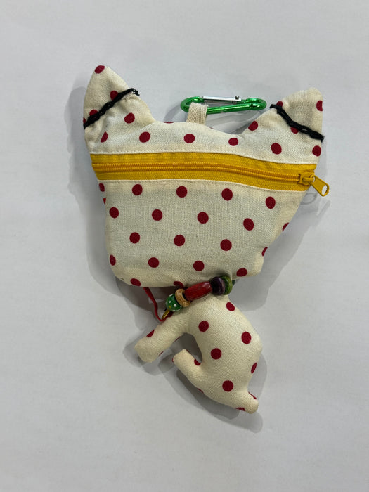 Fabric Dog Doll Toy Keyring with Reusable Folding Shopping Bag - Rugs Direct