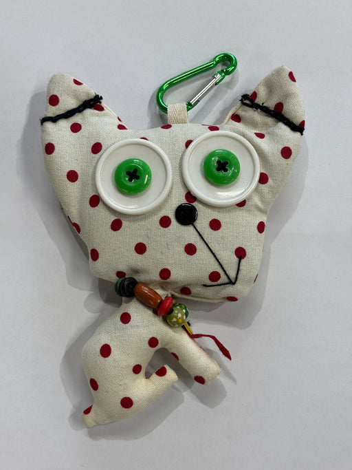 Fabric Dog Doll Toy Keyring with Reusable Folding Shopping Bag - Rugs Direct