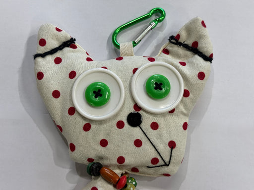 Fabric Dog Doll Toy Keyring with Reusable Folding Shopping Bag - Rugs Direct