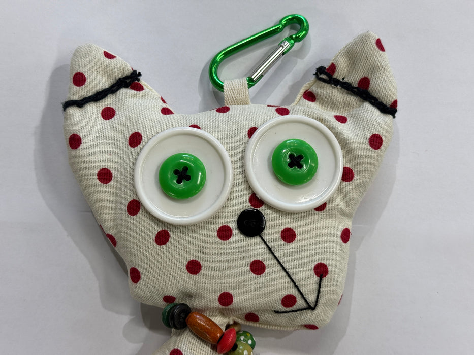 Fabric Dog Doll Toy Keyring with Reusable Folding Shopping Bag - Rugs Direct