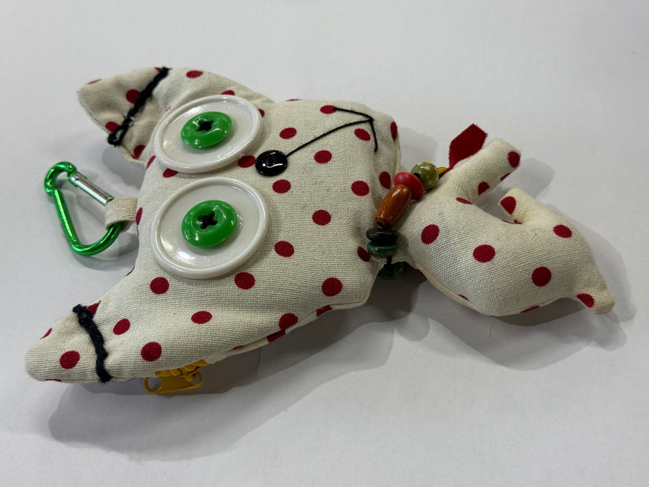 Fabric Dog Doll Toy Keyring with Reusable Folding Shopping Bag - Rugs Direct