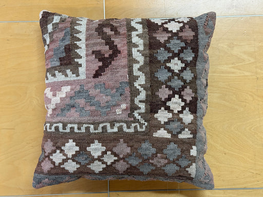 Turkish Hand Made Vintage Kilim Cushion Size: 50 x 50cm - Rugs Direct