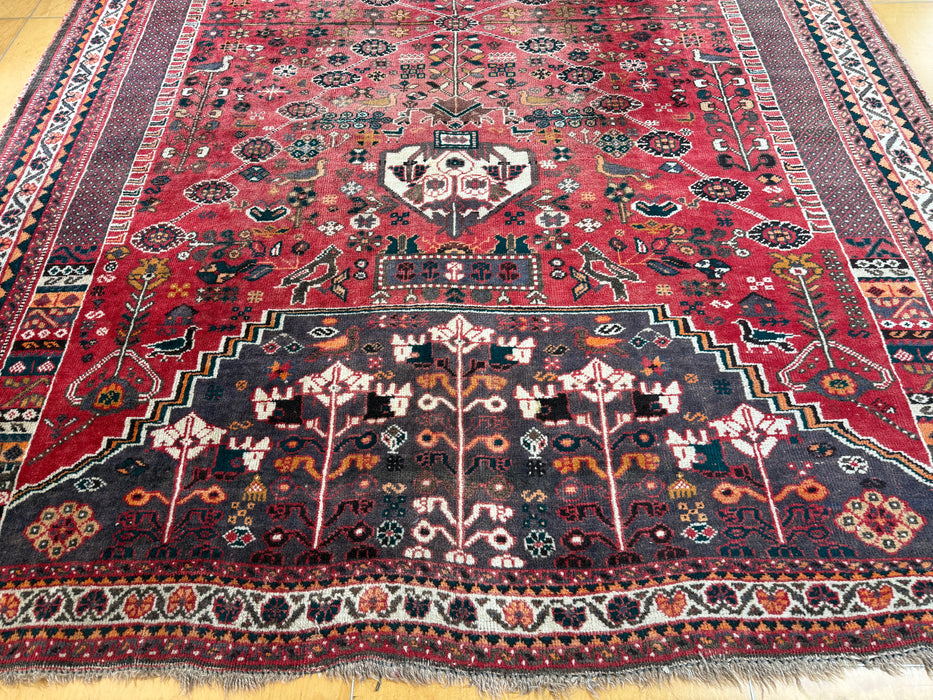 Persian Hand-knotted Shiraz Rug Size: 202cm x 287cm - Rugs Direct