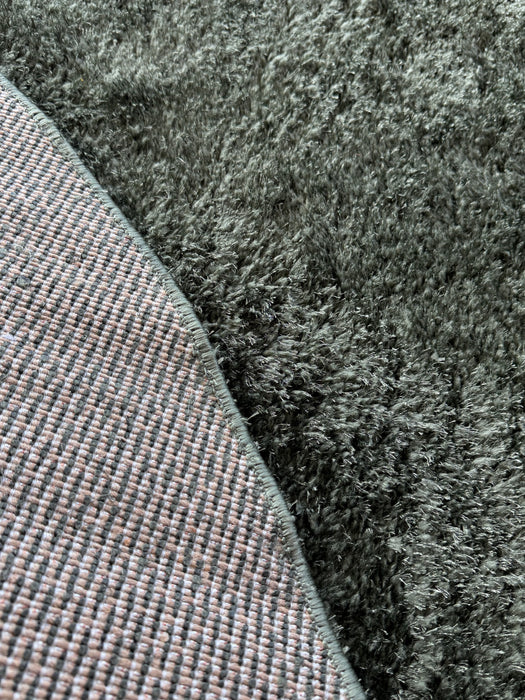 Dream Shaggy Green Colour Luxury Turkish Round Rug Size: 160 x 160cm