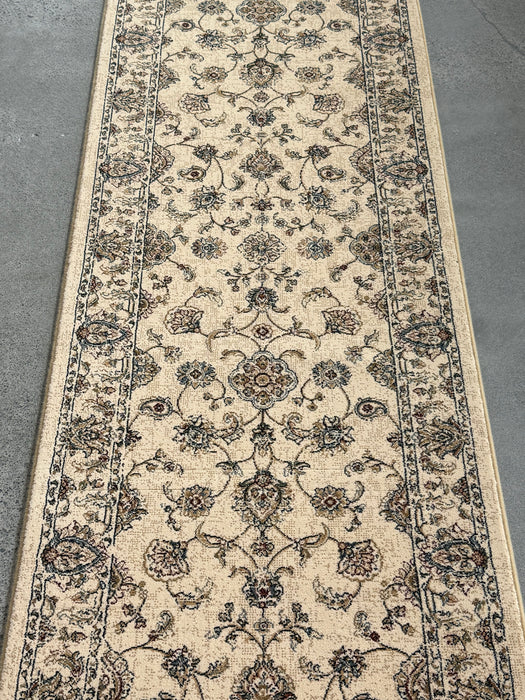 Da Vinci Soft Gold Colour Traditional Pattern Hallway Runner 80cm Wide x Cut to Order