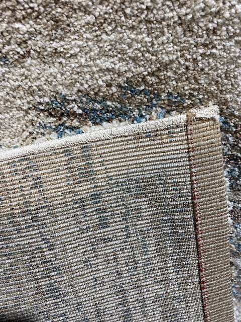 Distressed Trellis Design Mehari Shaggy Rug (23090-6959) Size: 240 x 305cm