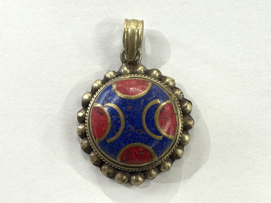 Nepalese Necklace Pendant, Handmade and Traditional - Rugs Direct