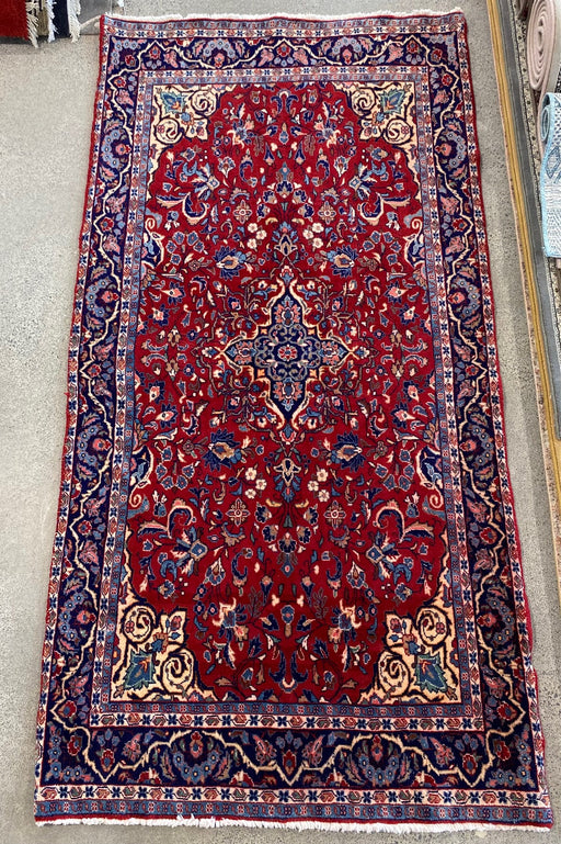 Persian Hand Knotted Kashan Rug Size: 218 x 111cm- Rugs Direct