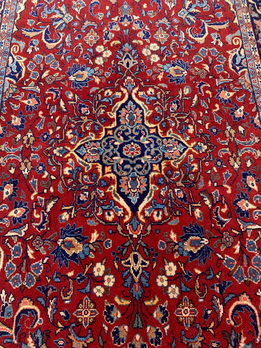 Persian Hand Knotted Kashan Rug Size: 218 x 111cm- Rugs Direct