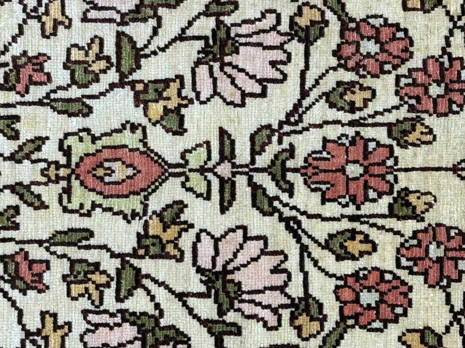 Authentic Persian Silk Hand-Knotted Wall Rug Size: 90 x 44cm - Rugs Direct