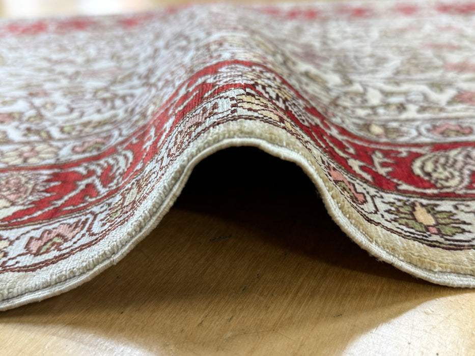 Authentic Persian Silk Hand-Knotted Wall Rug Size: 90 x 44cm - Rugs Direct