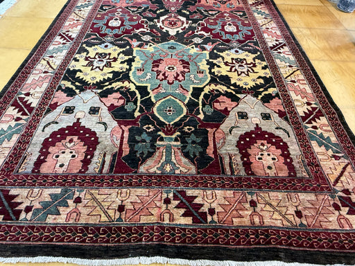 Gorgeous One Of a Kind Afghan Hand Knotted Choubi Rug Size: 204 x 315cm - Rugs Direct