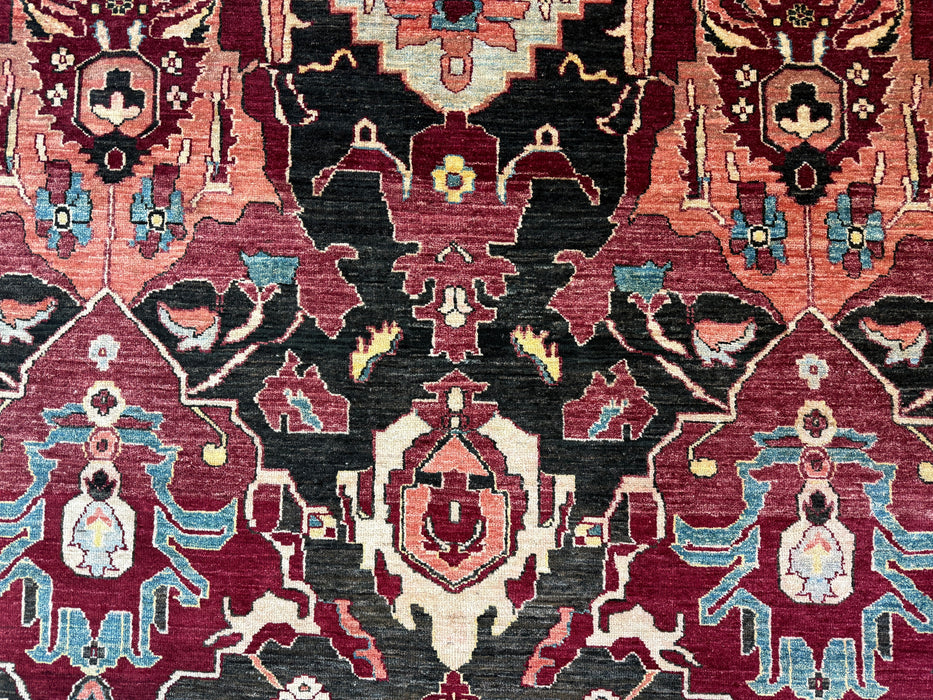 Gorgeous One Of a Kind Afghan Hand Knotted Choubi Rug Size: 204 x 315cm - Rugs Direct