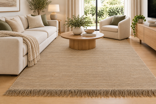 Handmade Natural Jute Rug Size: 200 x 300cm- Rugs Direct NZ