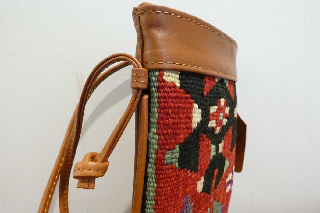 One-of-a-Kind Anatolian Kilim Mini Crossbody Bag "Kaan"- Rugs Direct 