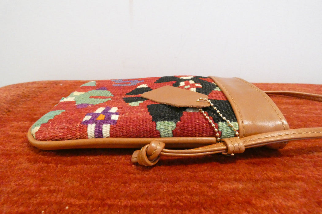 One-of-a-Kind Anatolian Kilim Mini Crossbody Bag "Kaan"- Rugs Direct 