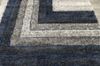 Modern Greek Key Textured California Shaggy Rug - Rugs Direct