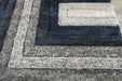 Modern Greek Key Textured California Shaggy Rug - Rugs Direct