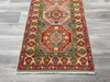 Afghan Hand Knotted Kazak Hallway Runner Size: 83 x 292cm- Rugs Direct 