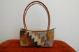 One-of-a-Kind Anatolian Kilim Leather Handbag "Bita"- Rugs direct