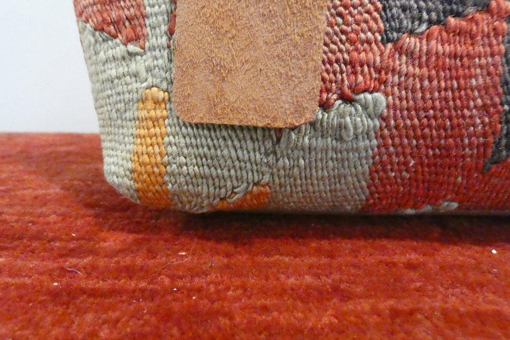 One-of-a-Kind Anatolian Kilim Leather Handbag "Bita"- Rugs direct