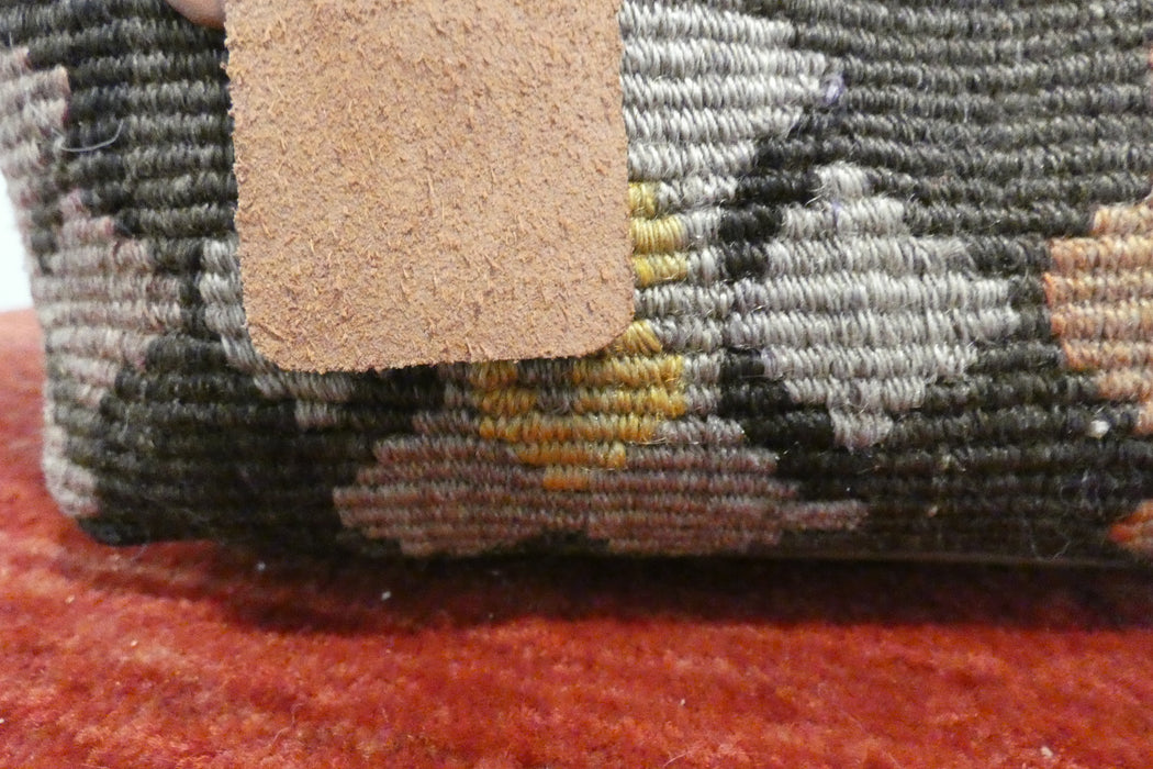 One-of-a-Kind Anatolian Kilim Leather Handbag "Narin"- Rugs Direct 