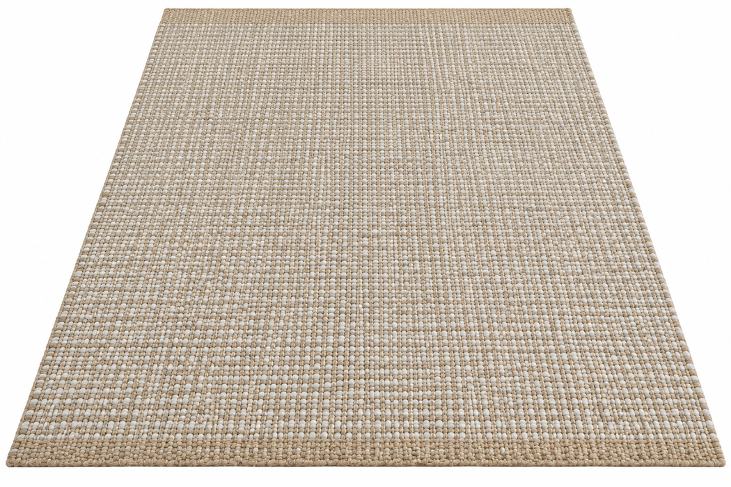 Lines Ivory – Handmade Wool & Jute Rug-Rugs Direct NZ