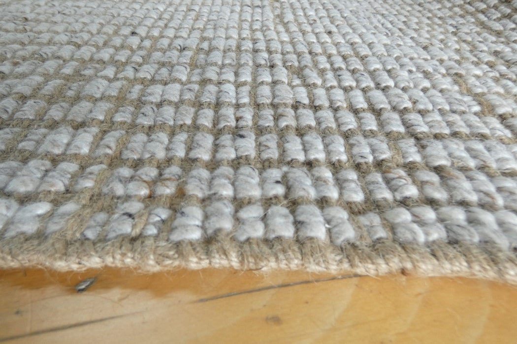 Lines Ivory – Handmade Wool & Jute Rug-Rugs Direct NZ