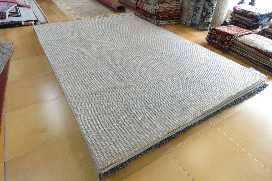 Lines Ivory – Handmade Wool & Jute Rug-Rugs Direct NZ