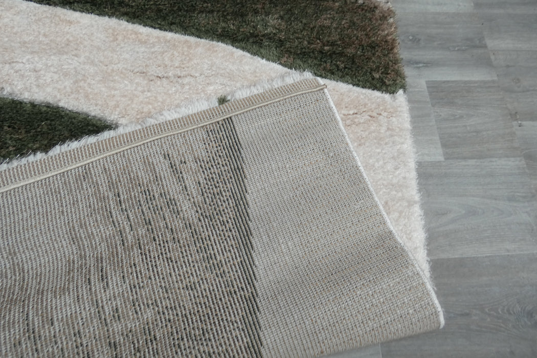 Contemporary Abstract Landscape Textured California Shaggy Rug- Rugs Direct 