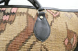 One-of-a-Kind Anatolian Kilim Expandable Leather Travel Bag "Mirza"- Rugs Direct 