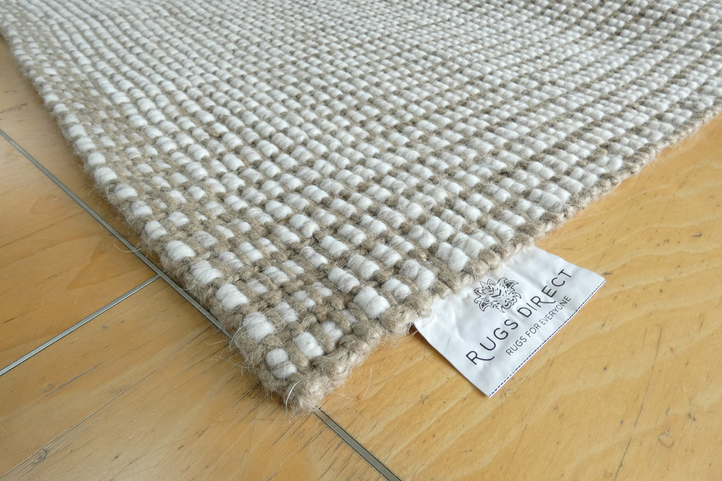Morgan Collection – Milk | Handmade Wool & Jute Rug- Rugs Direct NZ