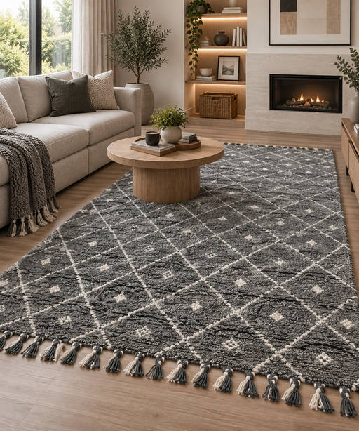 Moroccan Style Handmade Woolen Rugs Size: 160 x 230cm- Rugs Direct NZ