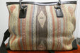 One-of-a-Kind Anatolian Kilim Leather Travel Bag "Nesrin"- Rugs Direct