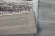Modern Striped Shaggy Beige & Chocolate California Rug - Rugs Direct