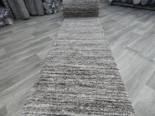 Thick Short piled Shaggy Brown and Beige Coloured Hallway Runner 100cm x Cut to Order!- Rugs Direct Nz 