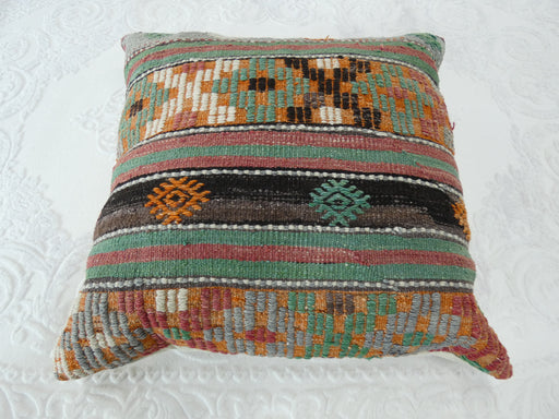 Turkish Hand Made Kilim Large Size Cushion - Rugs Direct