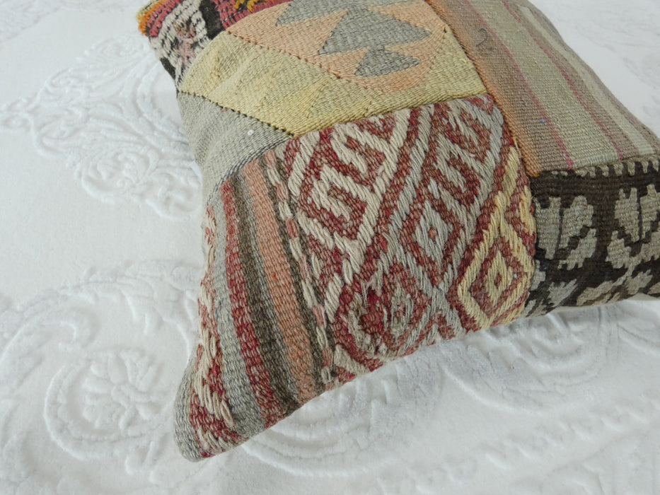 Turkish Hand Made Vintage Kilim Cushion - Rugs Direct