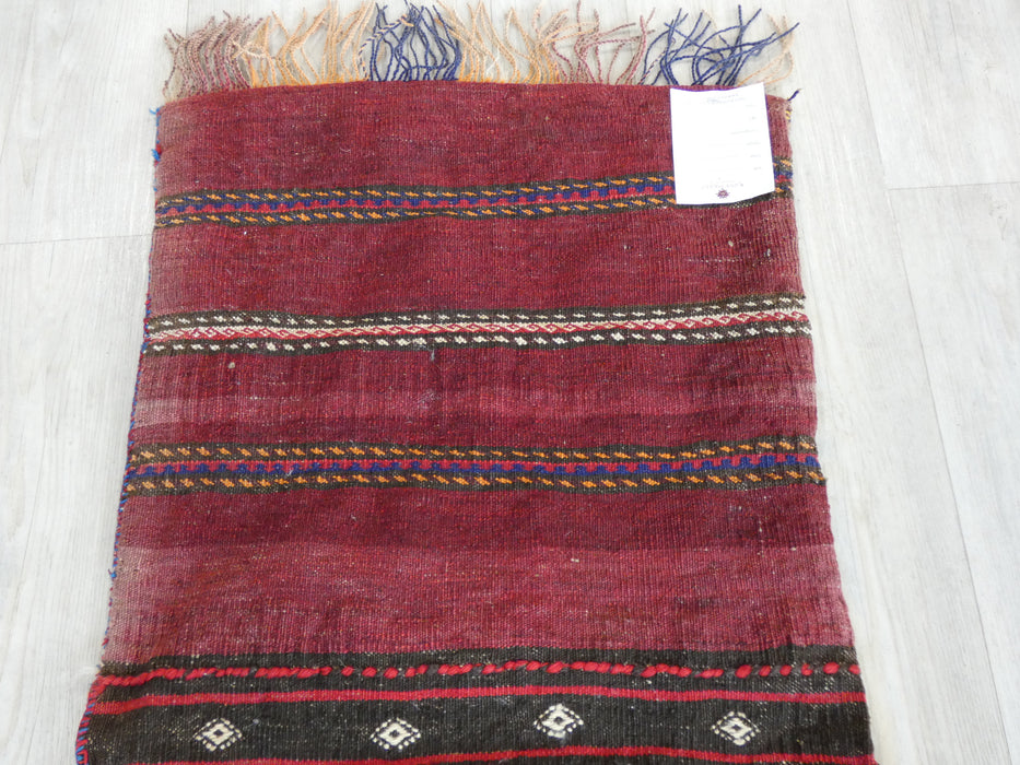 Vintage Hand Made Afghan Saddle Bag Size: 107cm x 53cm-Rugs direct
