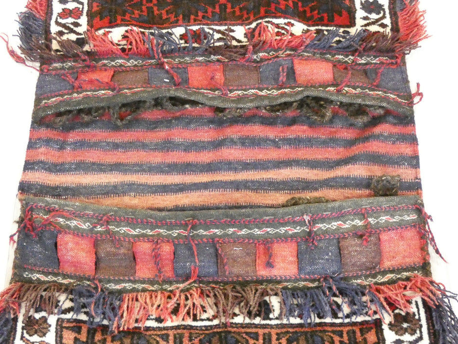Vintage Hand Made Afghan Saddle Bag Size: 129cm x 58cm