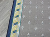 Grey & Navy Colour Non Slip Rubber Back Runner 80cm Wide x Cut To Order- Rugs Direct